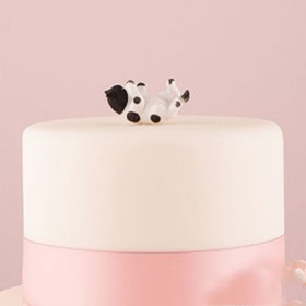 Cake Topper Gatto Bianco e Nero